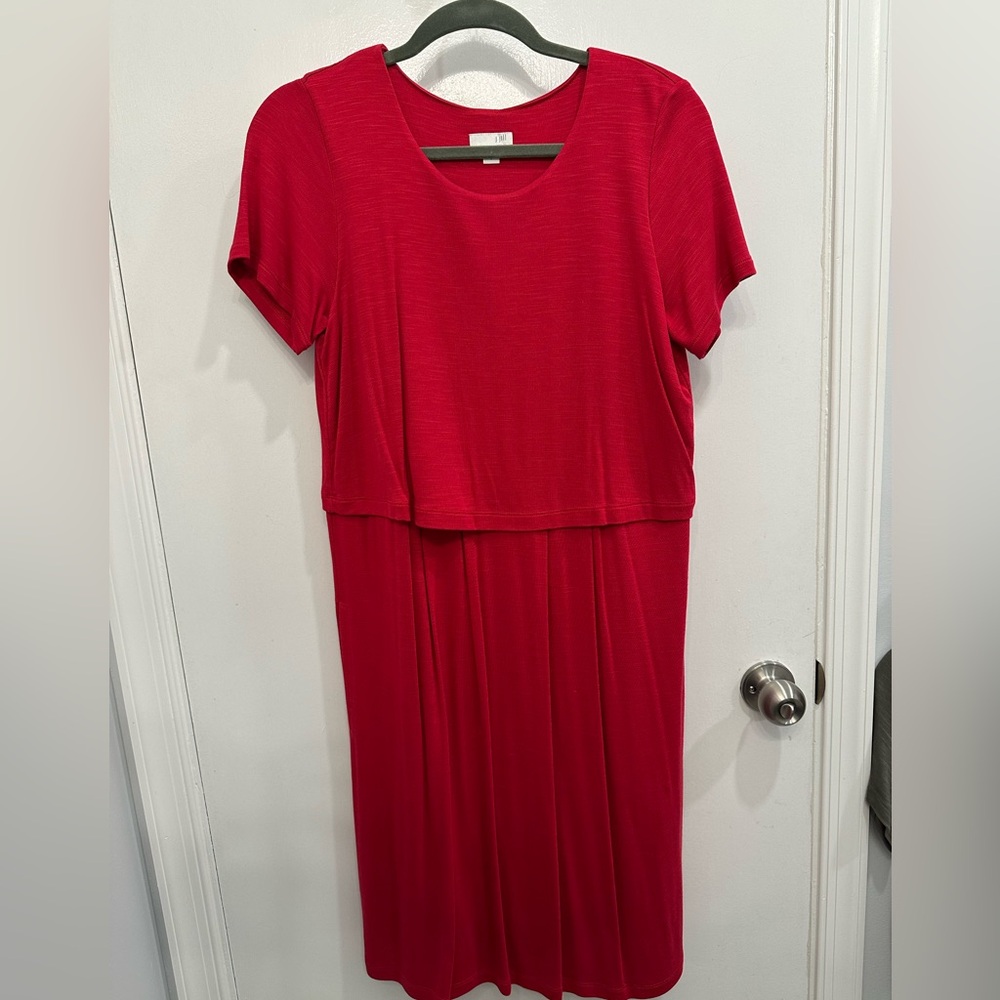 J. Jill Red Sheath Dress